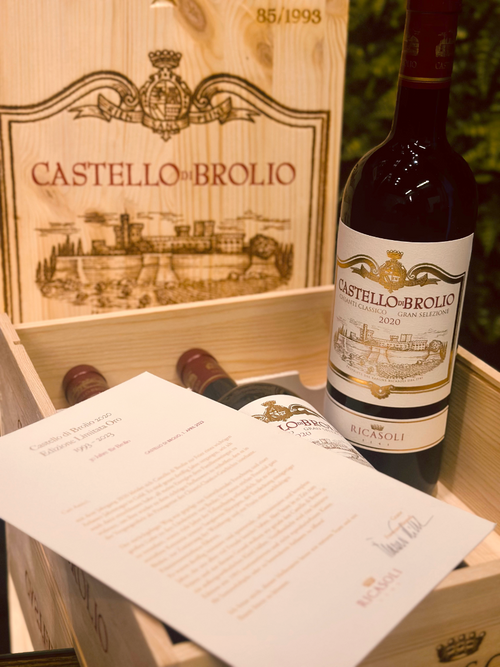 Caixa Especial Castello di Brolio com 3 garrafas