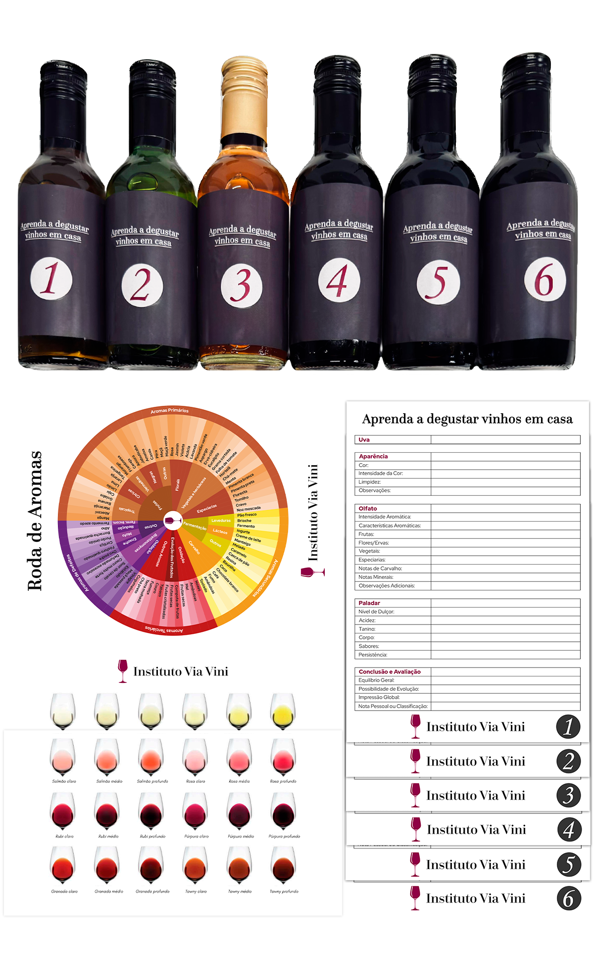 Mini garrafas de vinho