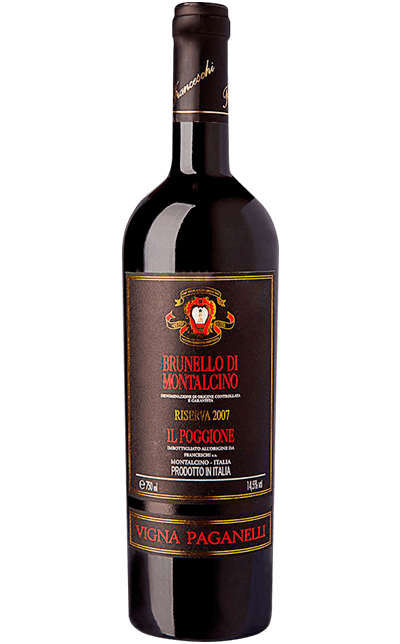 Vinho Brunello di Montalcino DOCG Riserva Vigna Paganelli Il Poggione 2010