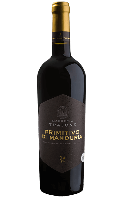 Vinho Masseria Trajone Tinto Seco Itália Primitivo Di Manduria D.o.c Primitivo 2021 750ml