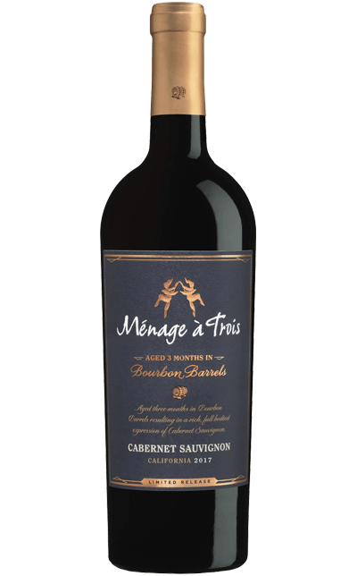 Vinho Ménage à Trois Tinto Seco Estados Unidos Bourbon Barrel Cabernet Sauvignon, Merlot, Petit Syrah 2023 750ml